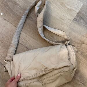 Calpak Beige Messenger Bag